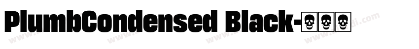 PlumbCondensed Black字体转换